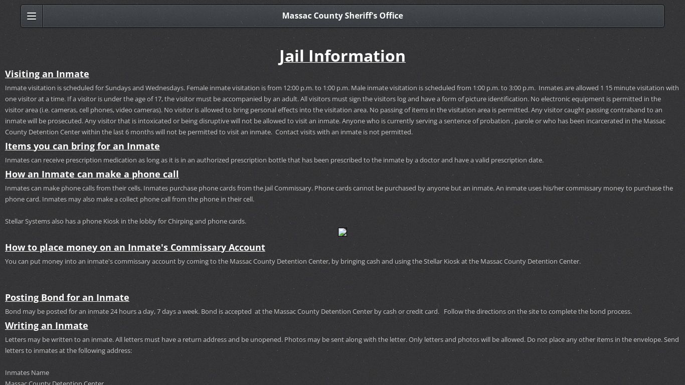 Jail - Massac County Sheriff's Office